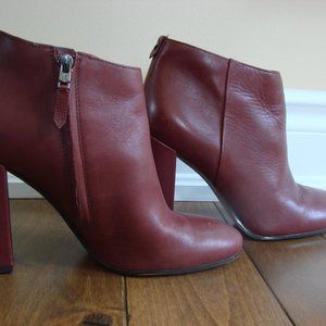 Sam Edelman Chestnut Leather Booties